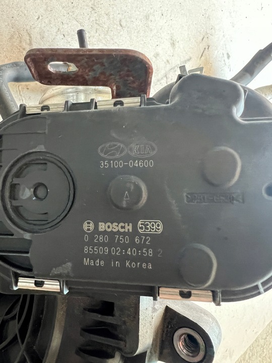 фото №9, Kia stonic 17- 1.0 t-gdi g3lc коллектор всасывающий впускной дроссельная заслонка