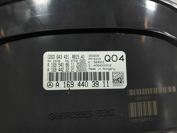 фото №5, Mercedes b w245 2.0d 109 km прилади спідометр  a1694403911