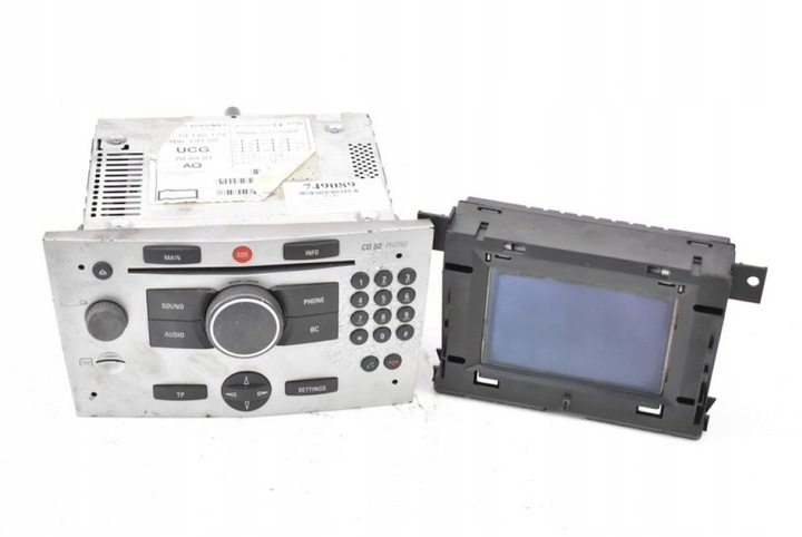 фото №1, Радіо радіопрогравач 13145174 cd50 телефон cd sim opel astra 3 iii 04-07