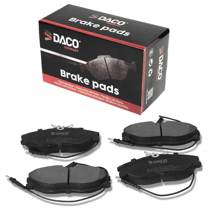 фото №1, Daco гальмівні колодки гальмівні peugeot 607 00- перед