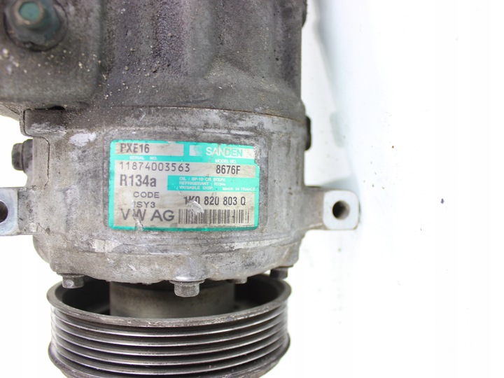 фото №6, Компресор кондиціонера 1k0820803q audi a3 8p 2005r seat skoda volkswagen