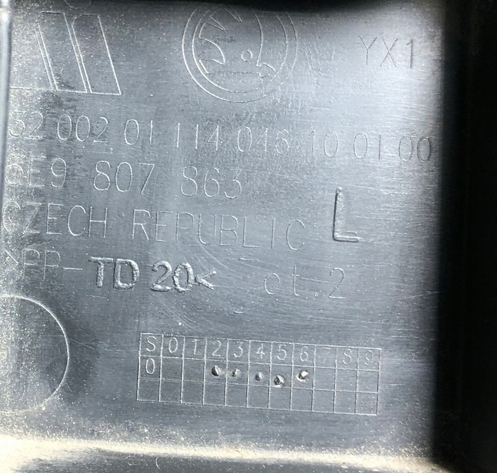 фото №11, Skoda octavia iii 5e0 2012-2020 hatch кріплення бампера лівий зад ковзун