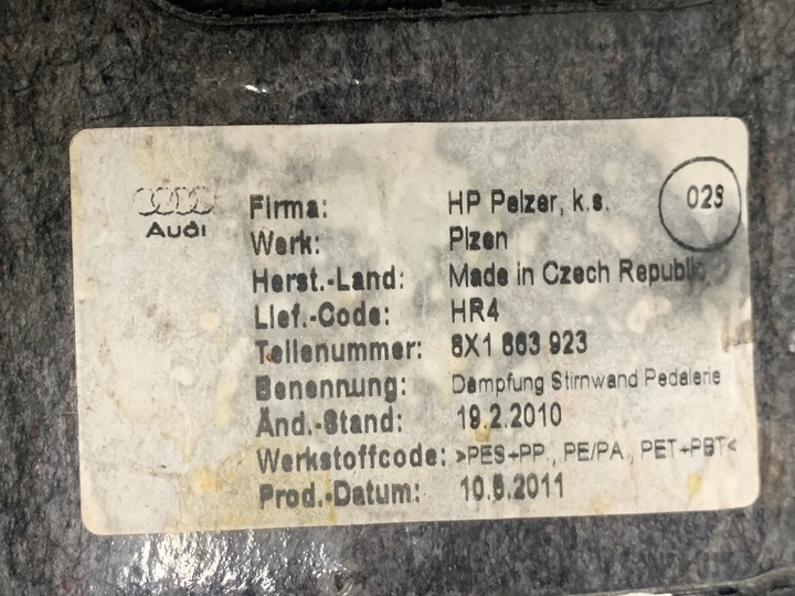 фото №8, Защита нижняя pod рули audi a1 8x 8x1863923