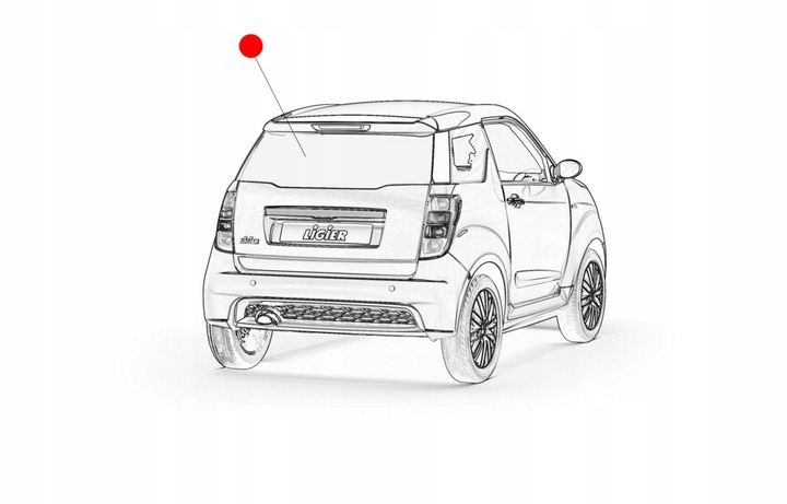 фото №1, Стекло зад крышка ligier js50 js50l