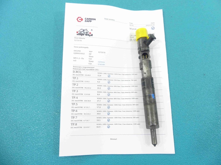 фото №1, Тест інжектор renault kangoo ejbr02101z 1.5 dci