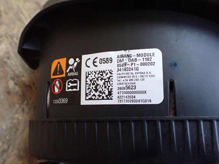 фото №6, Подушка руль водителя подушка безопасности opel insignia b 2017 европа 39095623