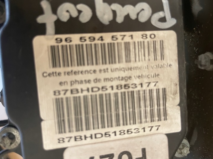 фото №10, Peugeot 307 1.6b насос abs 9659457180