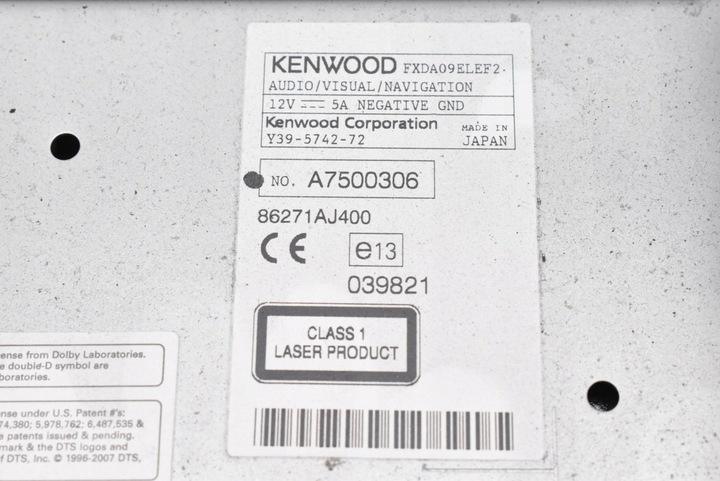 фото №7, Радіо радіопрогравач cd mp3 wma aux 86271aj400 subaru legacy 5 v 09-13