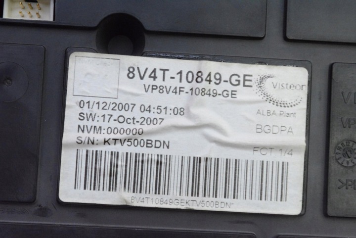фото №8, Панель приладів eu 8v4t-10849-ge ford focus mk2 1.8 tdci 116 km рестайлінг 08-11