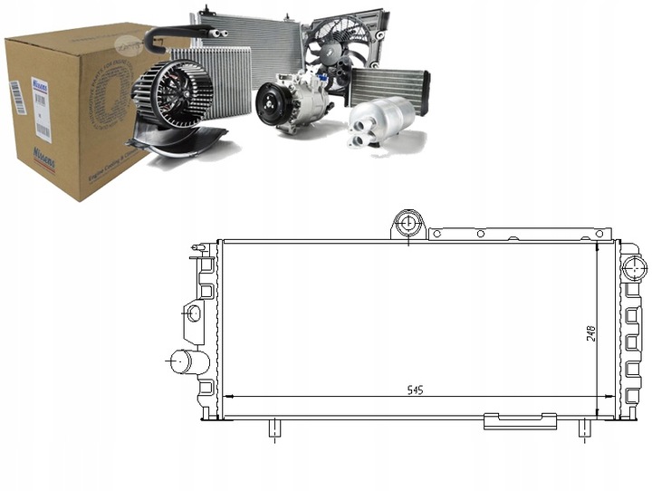 фото №1, Nissens радіаторів двигуна alfa romeo 33 1.2-1.7 05