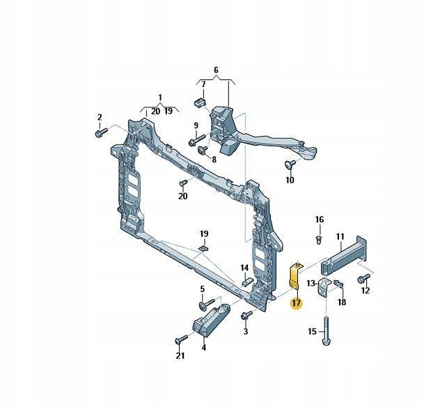 фото №1, Тримач кріпильний лонжерон перед audi q7 q8 праві