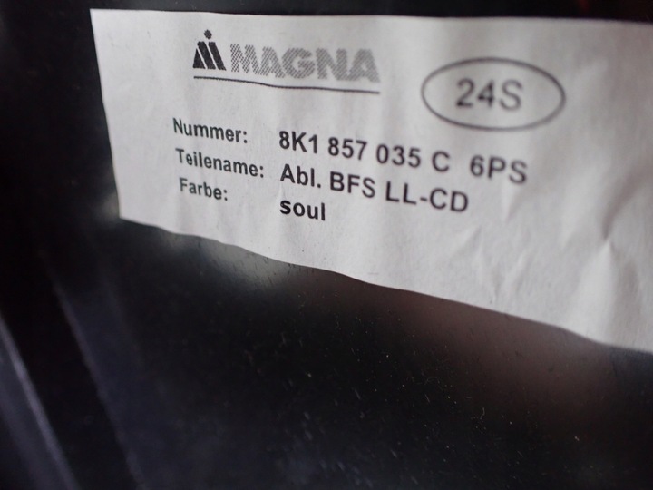 фото №13, Бардачок пассажира европа audi a5 8t 8k1857035c