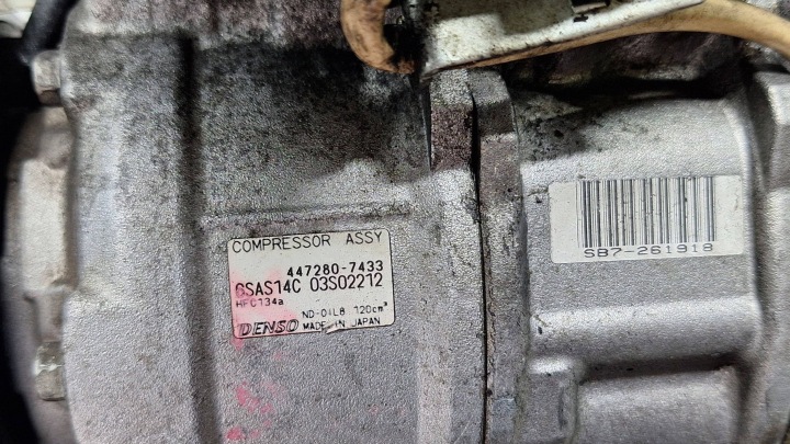 фото №6, Компрессор кондиционера 447280-7433 mercedes cla c117 a w176 b w246 gla x156