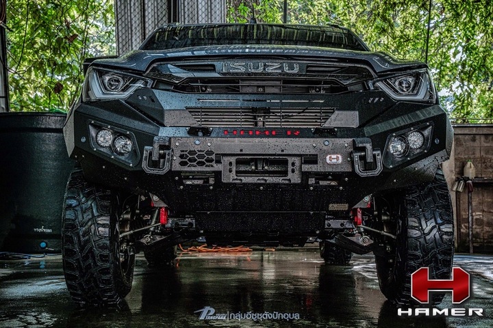 фото №12, Бампер переднее стальной offroad hamer king isuzu d-max 2020-2024