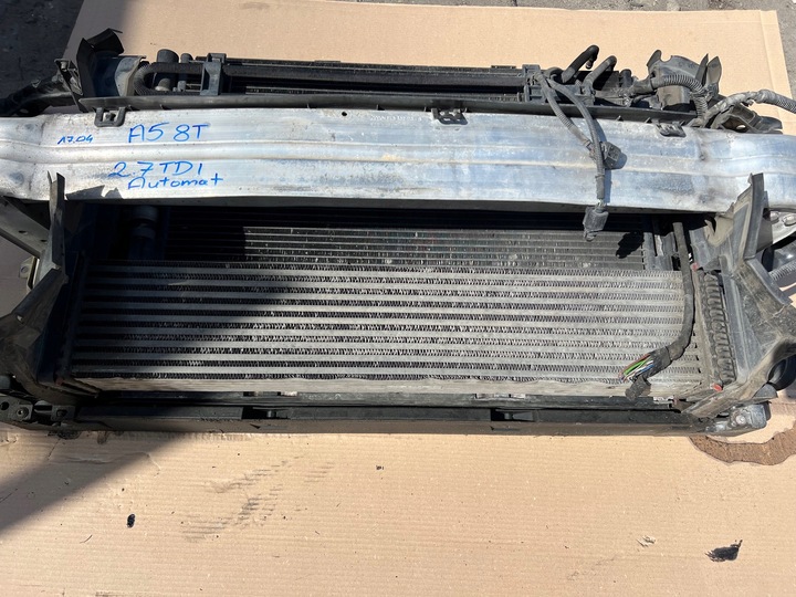 фото №7, Audi a5 8t 2.7 tdi pas переднє підсилювач радіатор вентилятори комплект