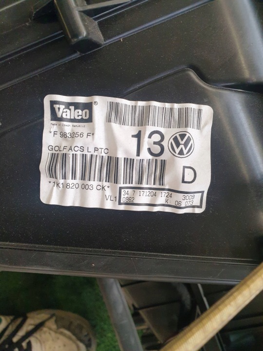 фото №5, Vw golf v отопитель 1k1820003