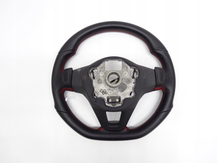 фото №9, Vw golf viii gti 2020+ руль кожаный лепестки красная nić 5h0959542c