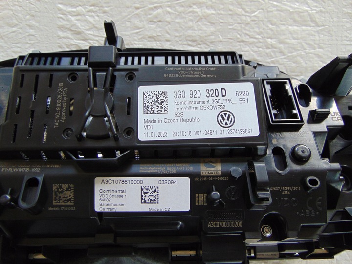 фото №6, Vw passat b8 arteon спідометр  манометр віртуальний lcd рестайлінг 12km 3g0920320d