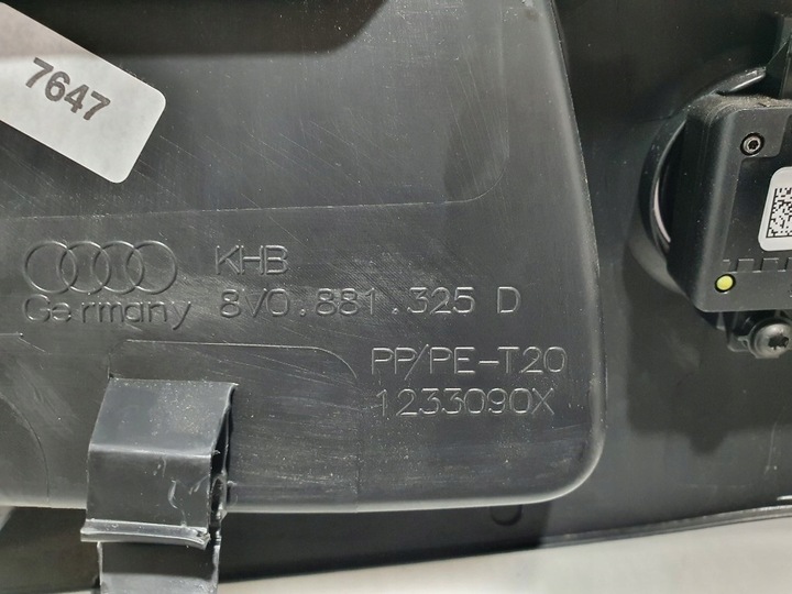 фото №8, Audi a3 8v рестайлинг жгут корпус защита сиденья водителя lędźwia 8v0881325d