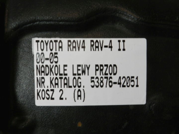 фото №10, Toyota rav4 rav-4 ii 00-05 подкрылок левая левый перед передние 53876-42051