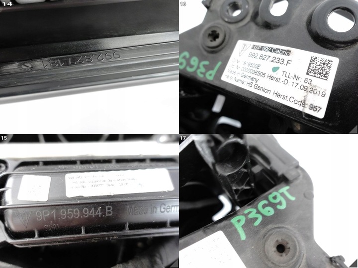 фото №12, Porsche 911 992 carrera cabrio спойлер спойлер кріплення механізм привід зад