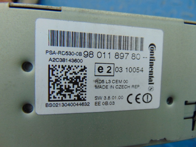 фото №4, Радио cd заводские 9801189780 citroen c4 ii 10-17