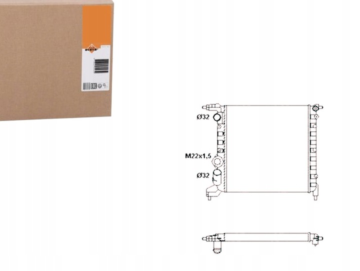 фото №1, Радіаторів двигуна nrf 7701034768 123003 rt2121 drm