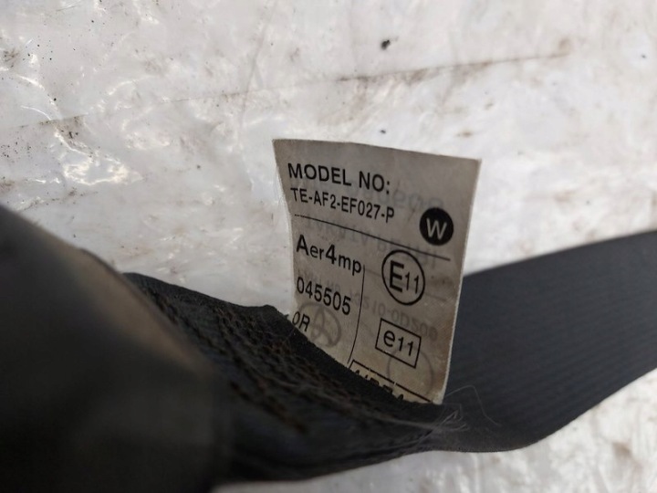 фото №11, Pas безопасности правое перед 73210-0d200 toyota yaris 2 ii _p9_ 5-дверь