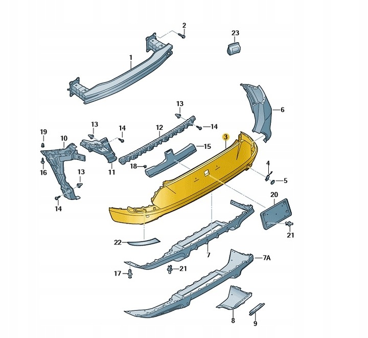 фото №1, Оригинальный спойлер заднего бампера oe: 5ff807434c9dg cupra formentor