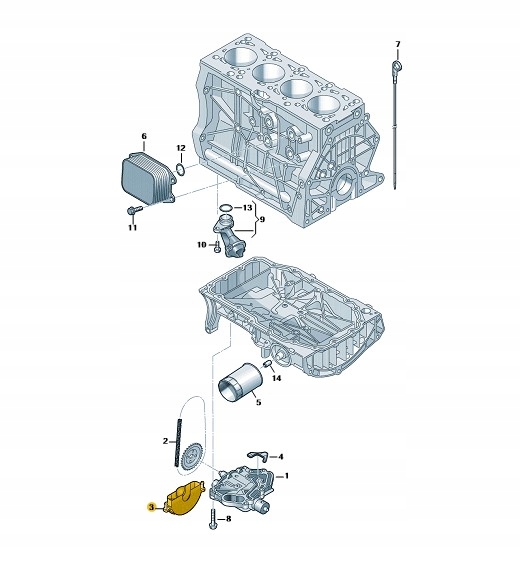 фото №2, Нова оригінальна захист розподільний вал нижня skoda, seat, vw, oe: 04e103669c