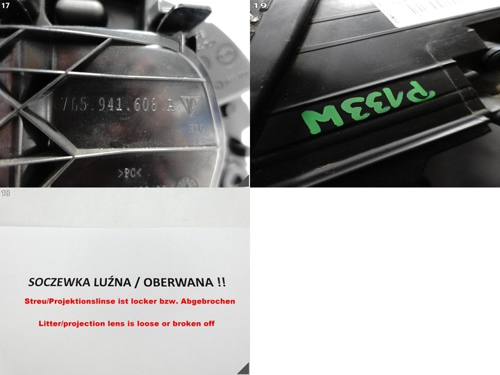 фото №12, Porsche cayenne 7l5 955 рестайлинг 07-10 лампа ксенон правая перед европа