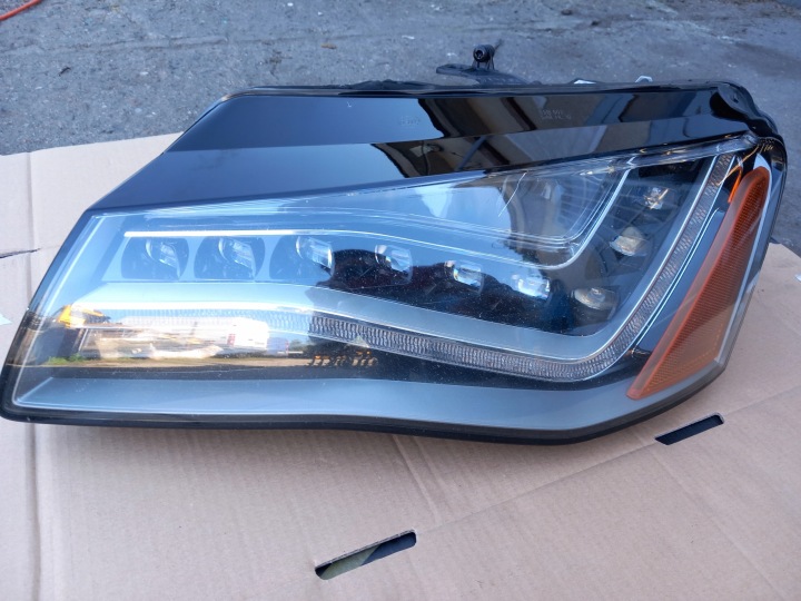 фото №9, Audi a8 d4 дорестайлінг фара ліва передня повний led 4h0941003aj usa комплектна
