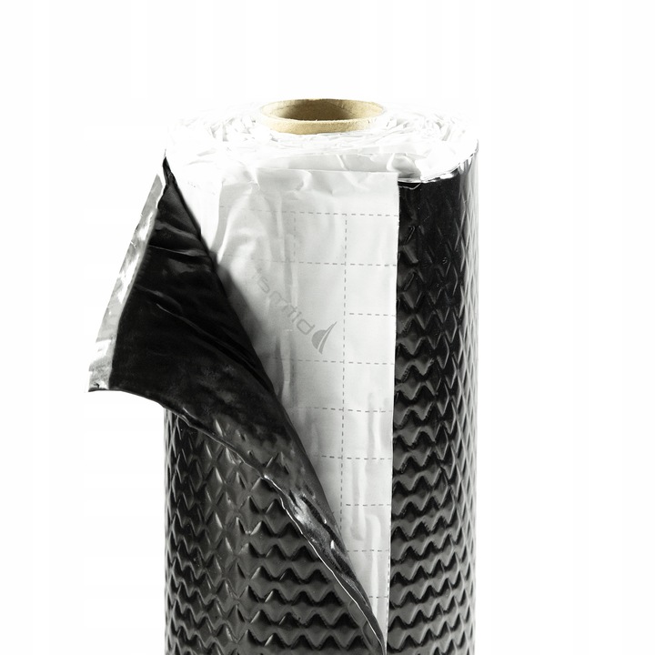 фото №9, Коврик butylowa шумопоглощающая чёрная 2mm 200x50cm do автомобиля алюминий ролик