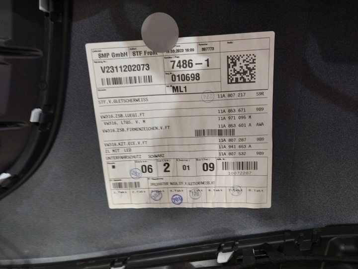 фото №15, 11a807221 бампер перед версия pod 4pdc цвет ls9r vw id4 2021+