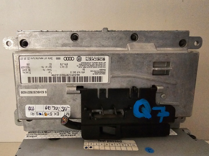 фото №8, Радио проигрыватель cd дисплей audi q7 4l 4l0910110a 4f0919603b
