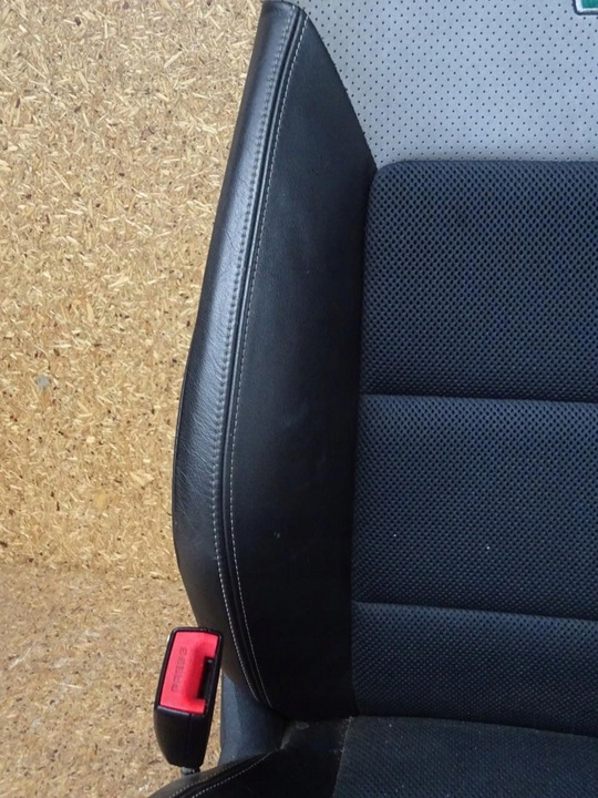 фото №7, Skoda octavia ii vrs рестайлінг 08-13 сидіння лівий перед переднє шкіра алькантара