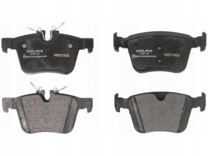 фото №1, Тормозные колодки зад land rover range rover evoque 1.5-2.2 11-19 velar 2.0-5.0 17-