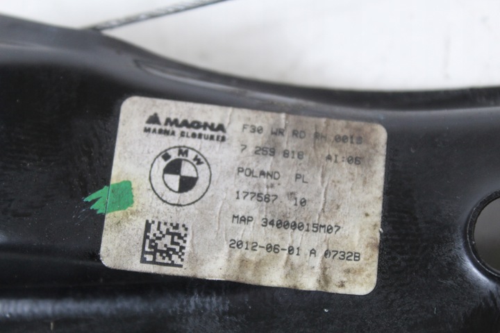 фото №9, Подъемник стекла правые зад задний bmw f30 7259818