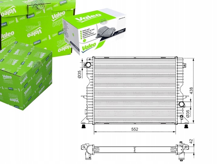 фото №1, Радіаторів двигуна land rover defender 2.2d/2.4d/2.