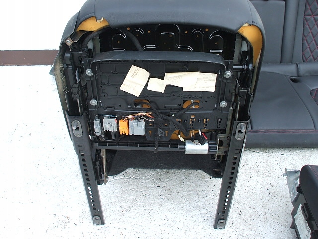 фото №9, Jaguar xf x250 рестайлінг сидіння сидіння комплект шкіра червона нитка