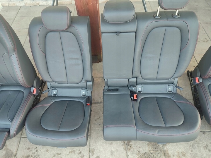 фото №9, Сидіння з пам'ять диван обшивки kpl.europa bmw x1 f48 шкіра червона nić