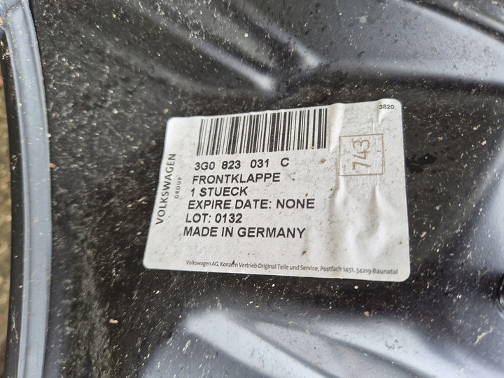 фото №8, Vw passat b8 14- капот 3g новий оригінал рестайлінг