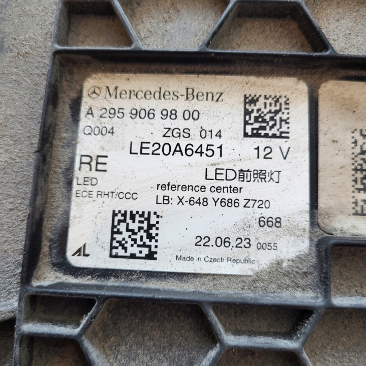 фото №13, Mercedes eqe w295 полный led правая фара перед a2959069800