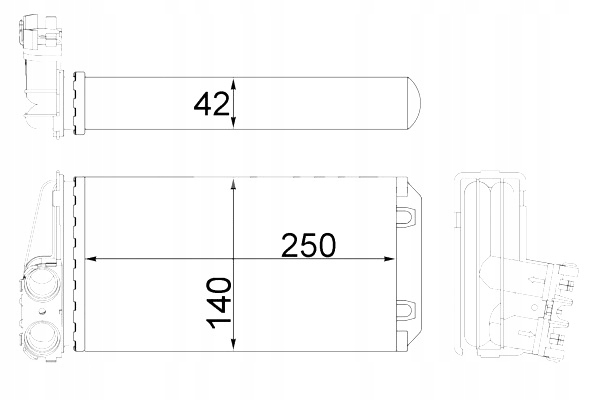 фото №2, Обігрівач peugeot 307 1.4 1.6 2.0 08.00-04.09 mahle