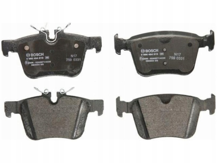 фото №1, Гальмівні колодки зад land rover range rover evoque 1.5-2.2 11-19 velar 2.0 3.0 17-20