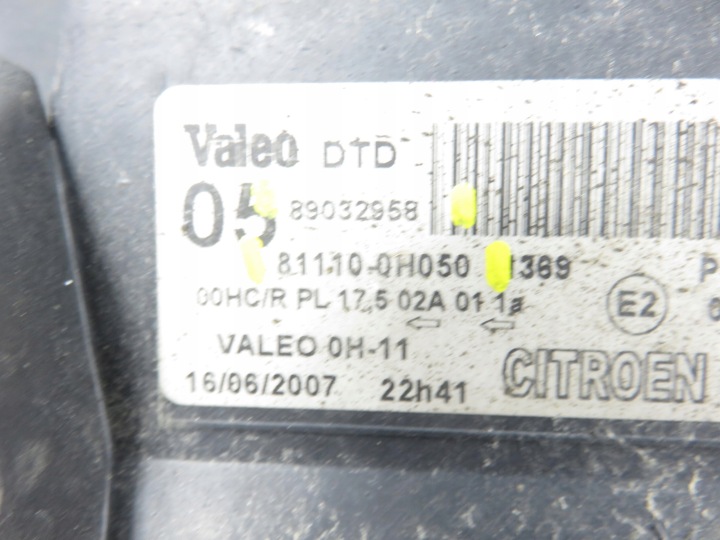 фото №11, Фара права передня citroen c1 811100h050 89032958