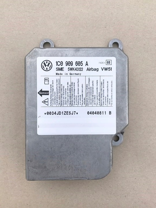 фото №1, Датчик подушек подушка безопасности vw t5 transporter caravelle 1c0909605a