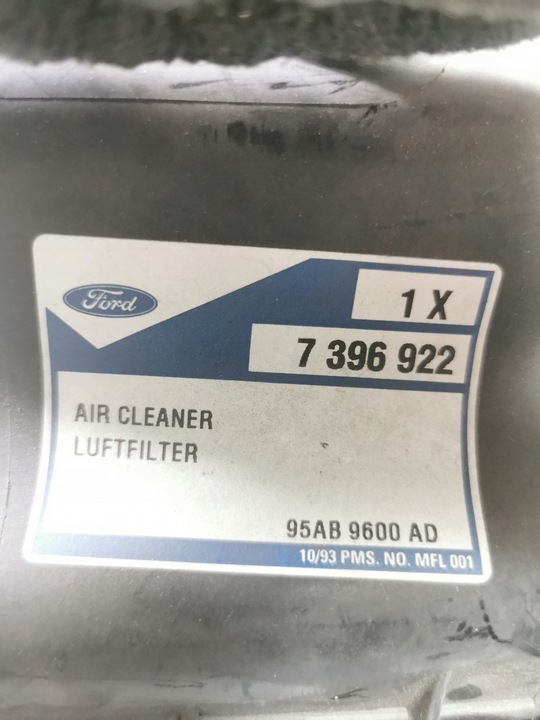 фото №11, Корпус, фільтр повітря ford escort od 1/1995-10/1996 оригінальний номер 7396922