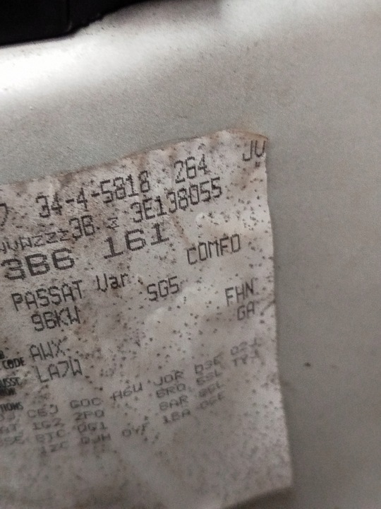 фото №7, Крышка стекло багажника зад vw passat b5 fl la7w