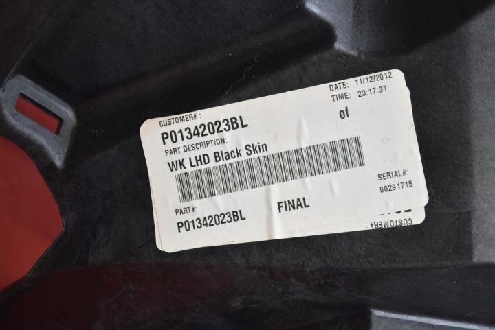 фото №5, Торпедо раздаточная консоль подушка eu p01339009bl jeep grand cherokee iv wk2
